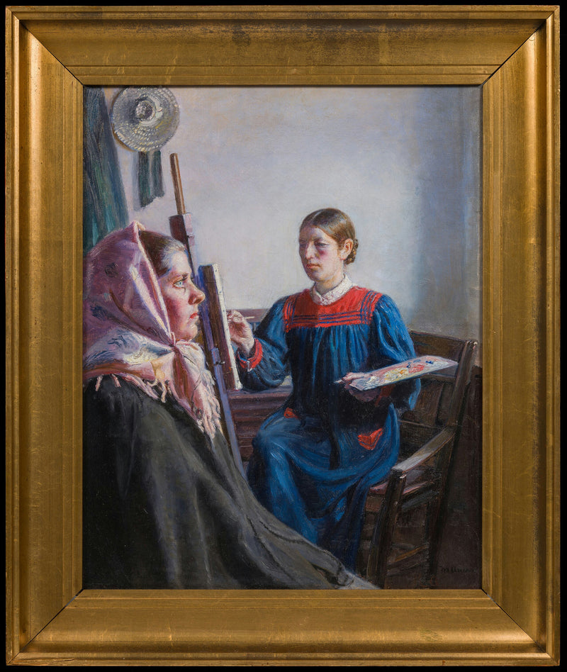 Anna Ancher maler en model - Michael Peter Ancher