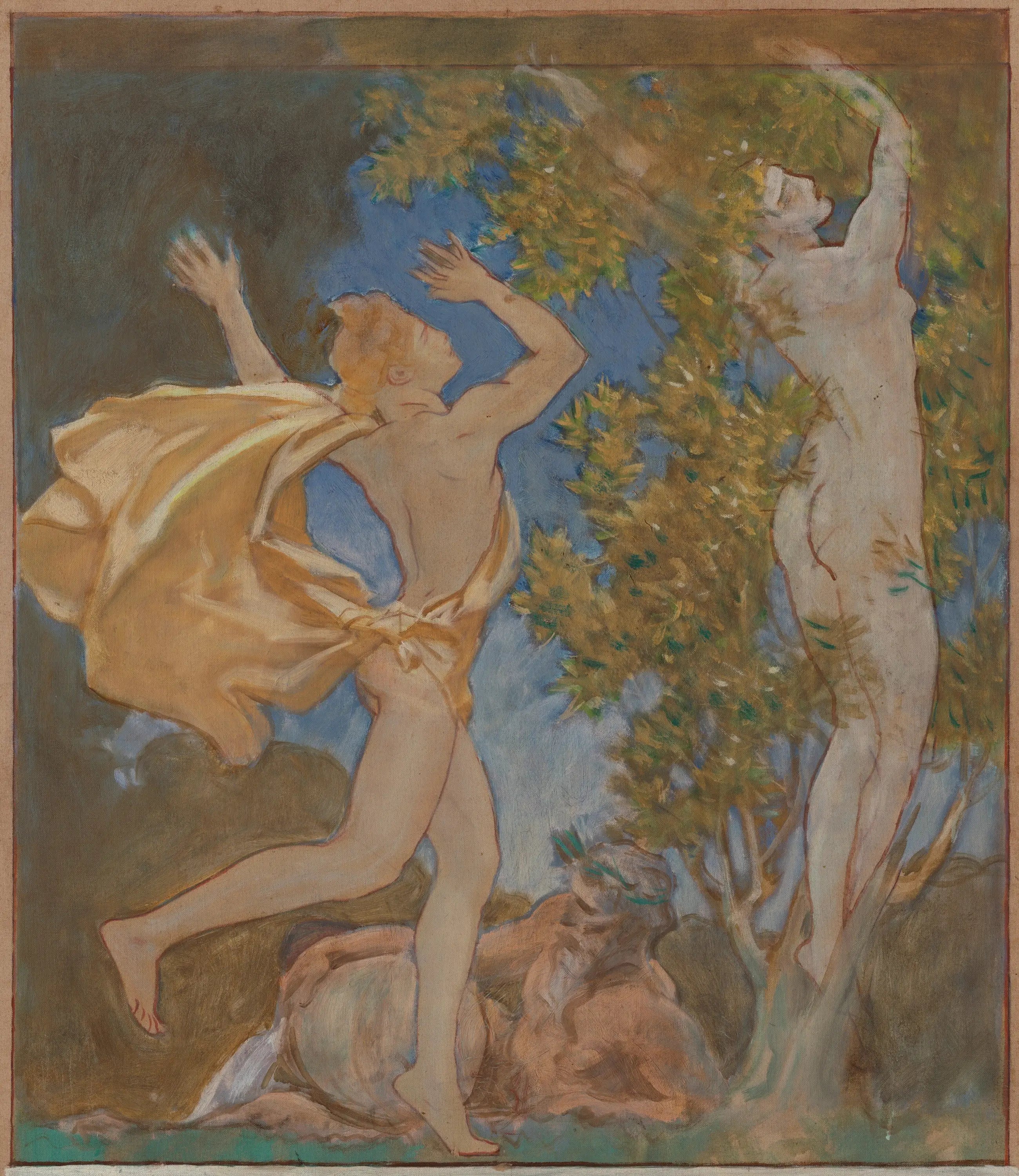Reproduction du tableau « Apollon et Daphné - John Singer Sargent » par Alpha Reproduction en peinture à l’huile