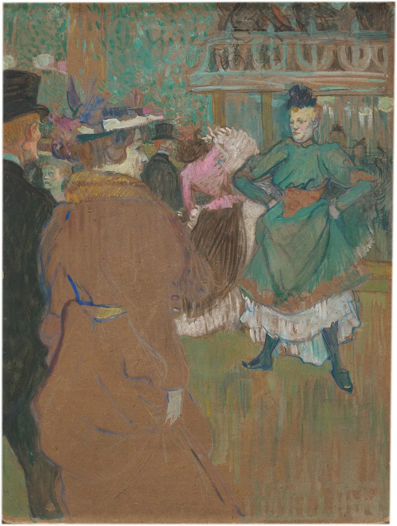 På Moulin Rouge: Afgangen af quadrille - Henri de Toulouse-Lautrec