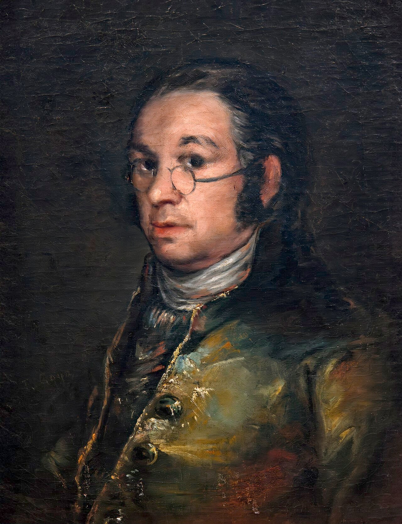 Reproduction du tableau « Autoportrait aux lunettes - Francisco de Goya » par Alpha Reproduction en peinture à l’huile