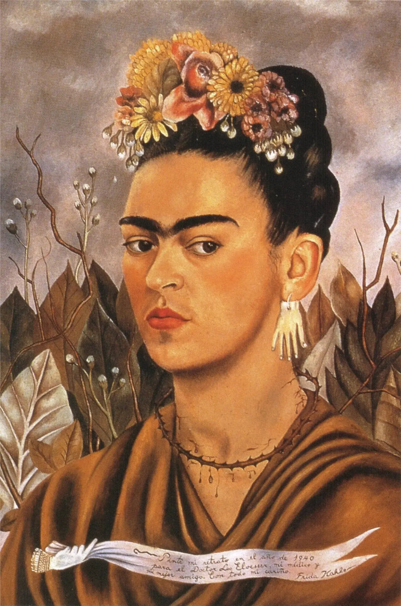 Selvportræt dedikeret til Dr. Eloessser - Frida Kahlo