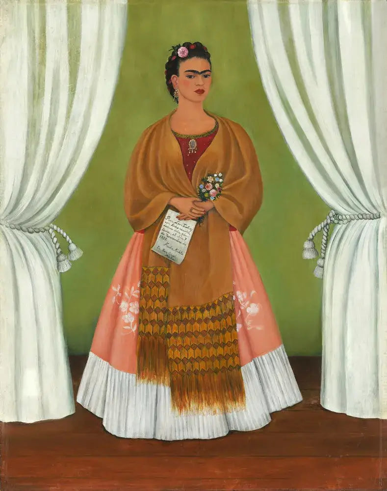 Selvportræt dedikeret til Léon Trotski - Frida Kahlo