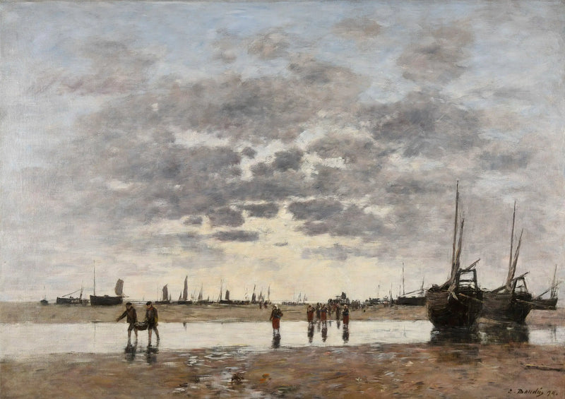 Berck: bådenes tilbagevenden - Eugène Boudin