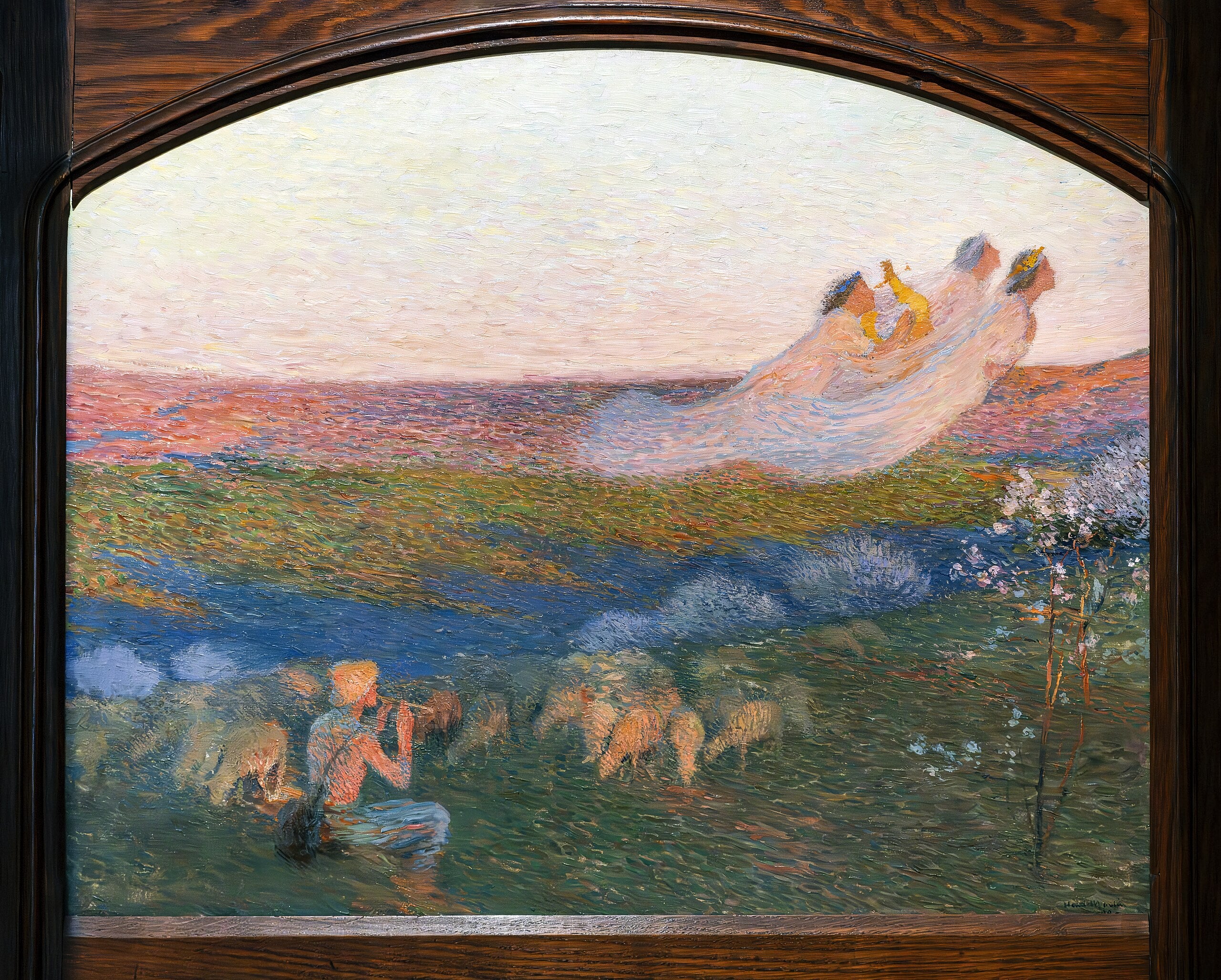 Berger et ses trois muses - Henri-Jean Guillaume Martin