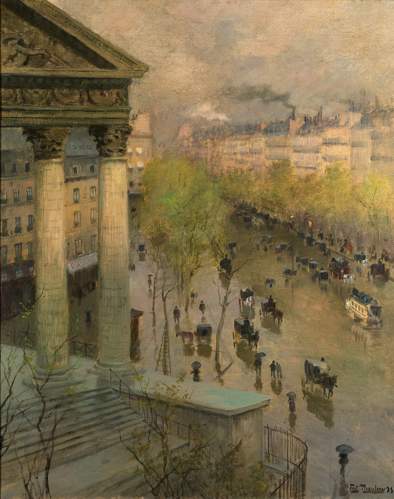 Boulevard de la Madeleine i Paris - Frits Thaulow