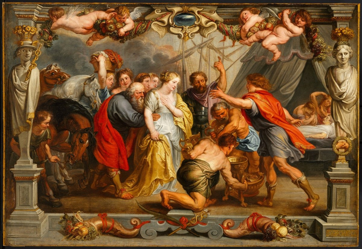 Briseis revenant à Achille - Peter Paul Rubens