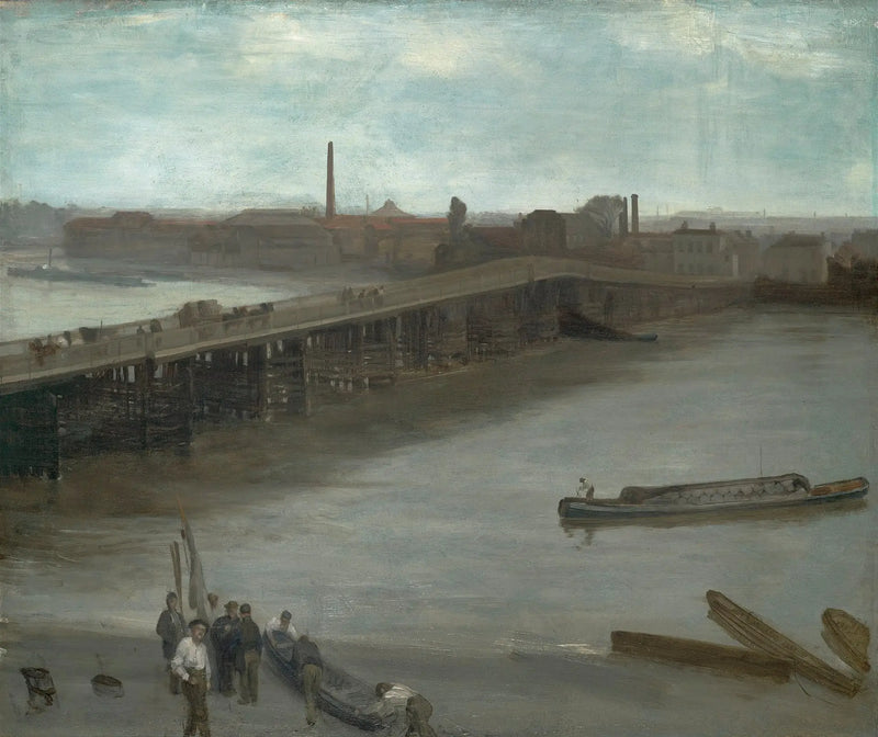 Brun og sølv: den gamle Battersea-bro - James Abbott McNeill Whistler