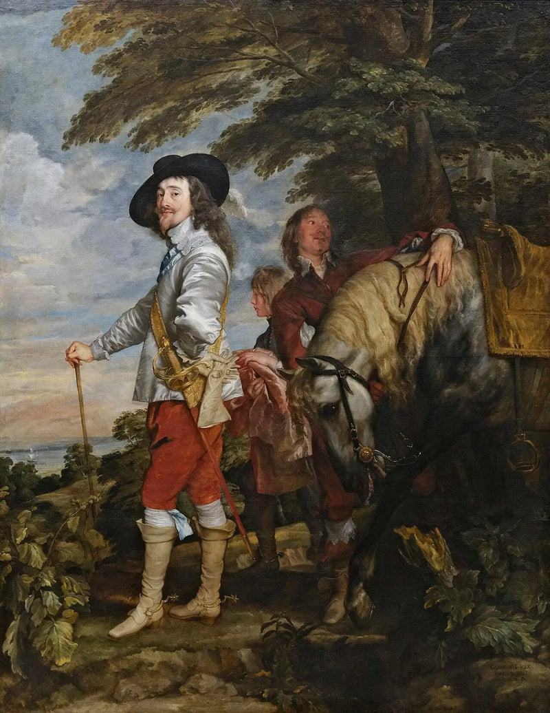Charles Ier på jagt - Antoine van Dyck