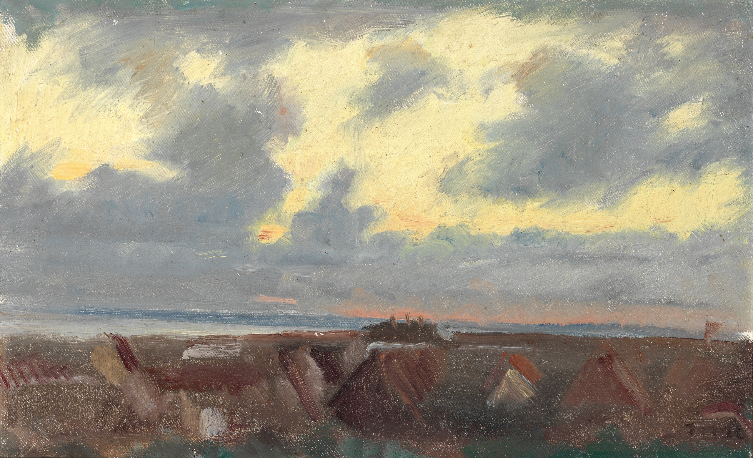 Aftenhimmel over Skagen. -Michael Peter Ancher