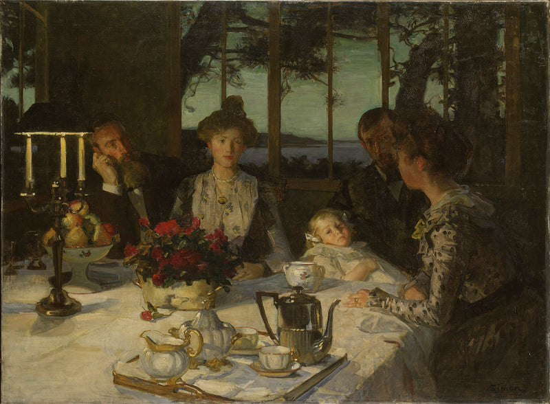 Conversation au crépuscule - Lucien Simon