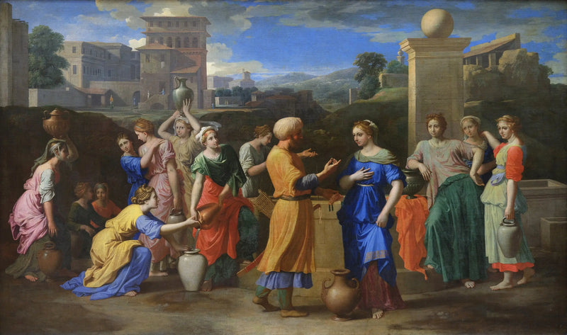 Éliézer og Rebecca - Nicolas Poussin