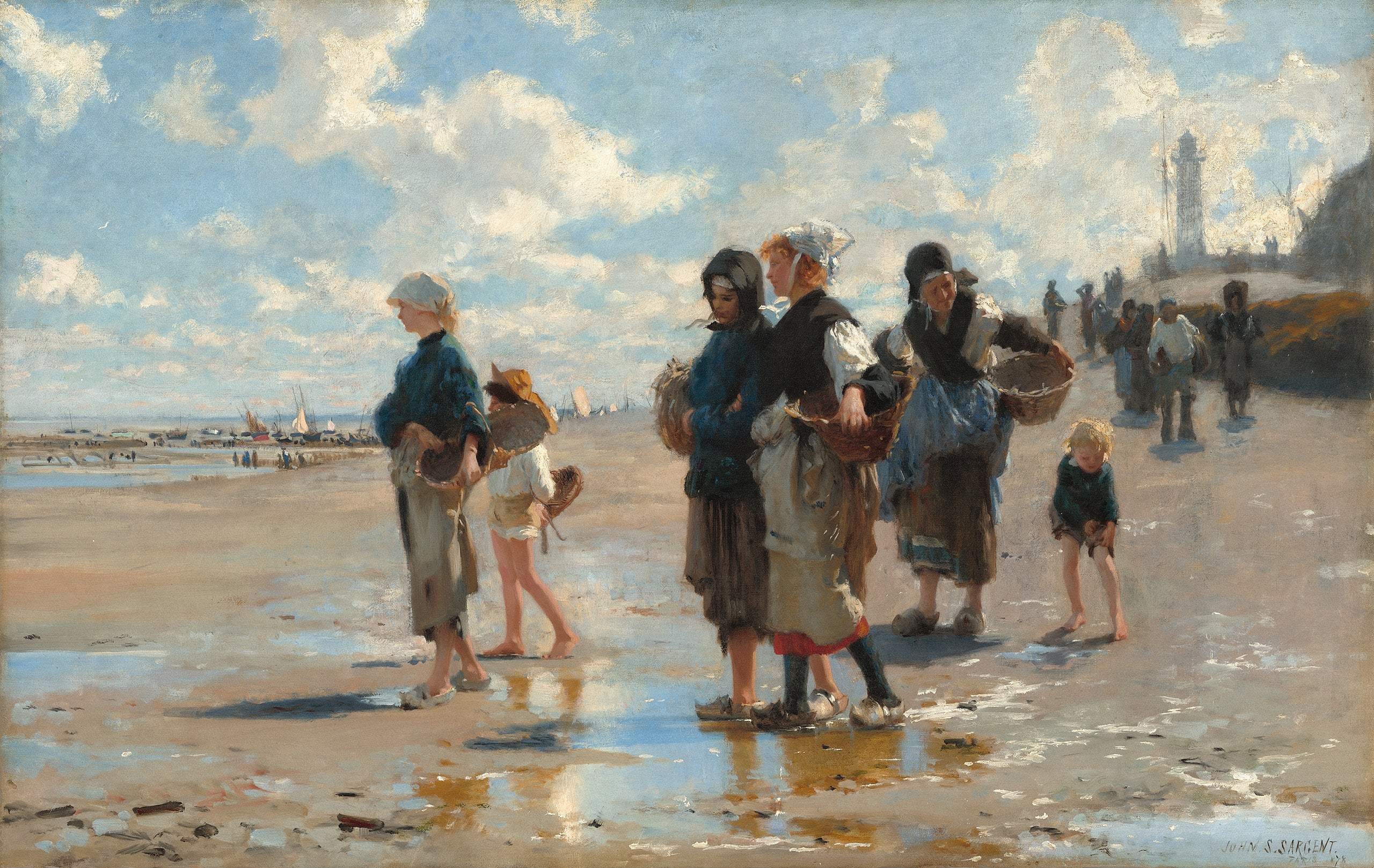 Reproduction du tableau « En route pour la pêche - John Singer Sargent » par Alpha Reproduction en peinture à l’huile