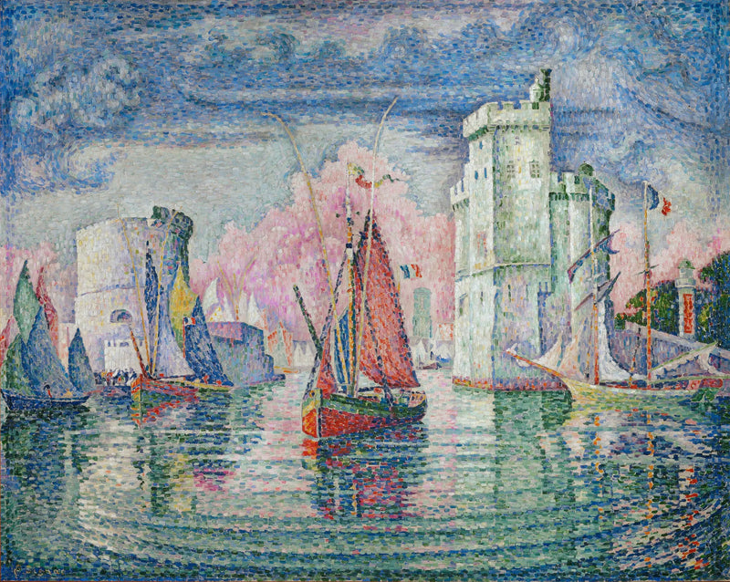 Indgangen til havnen i La Rochelle - Paul Signac
