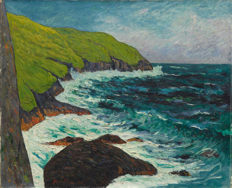Klipper ved Beg ar Fry, Saint-Jean-du-Doigt - Maxime Maufra