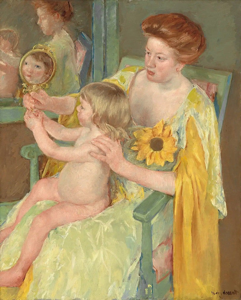 Kvinde med solsikke - Mary Cassatt
