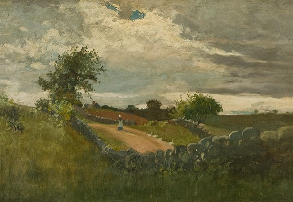 Femme conduisant des oies - Winslow Homer