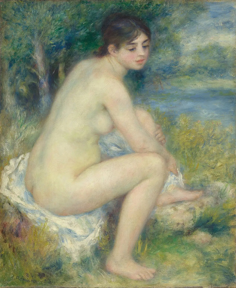 Nøgen kvinde i et landskab - Pierre-Auguste Renoir