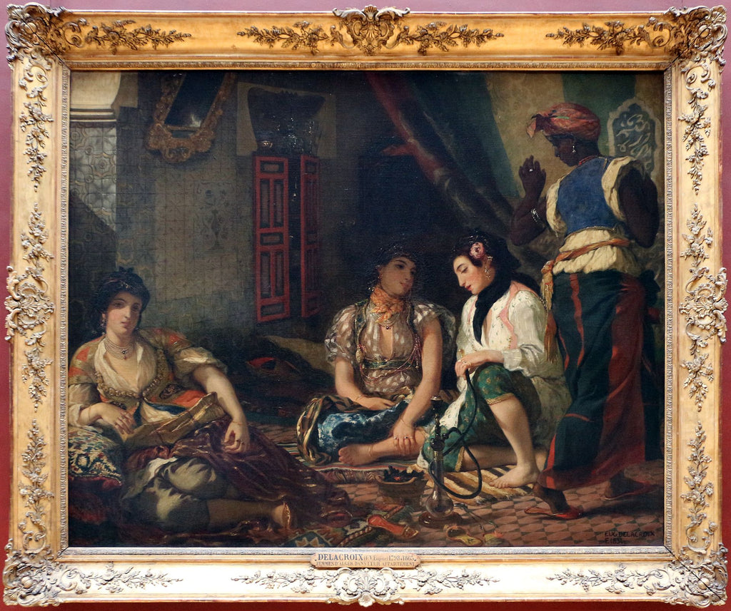 Algeriske kvinder i deres lejlighed - Eugène Delacroix