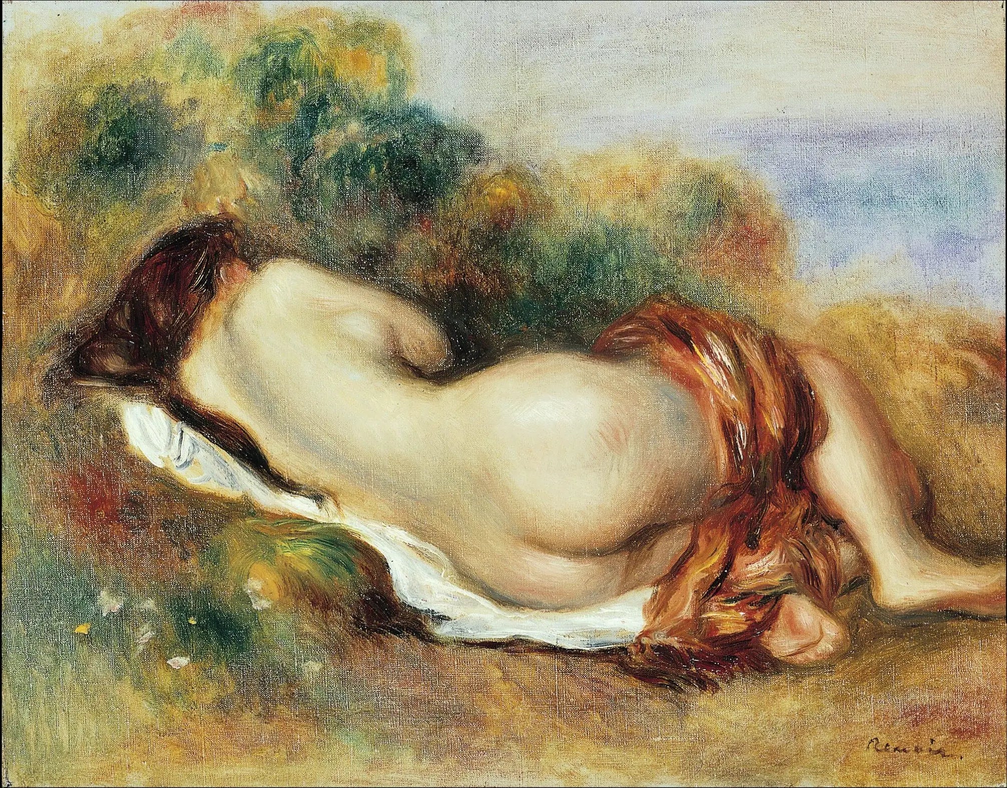 Reproduction du tableau « Femmes nues couchées - Pierre-Auguste Renoir » par Alpha Reproduction en peinture à l’huile