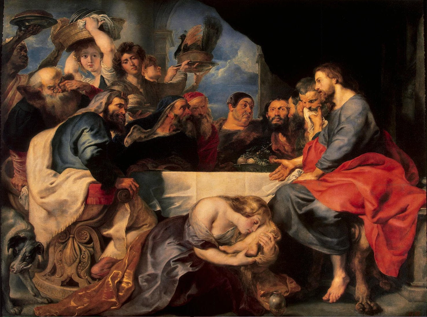 Festmåltid i Simon den Farisæers hus - Peter Paul Rubens