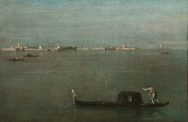 Gondoler ved lagunen - Francesco Guardi