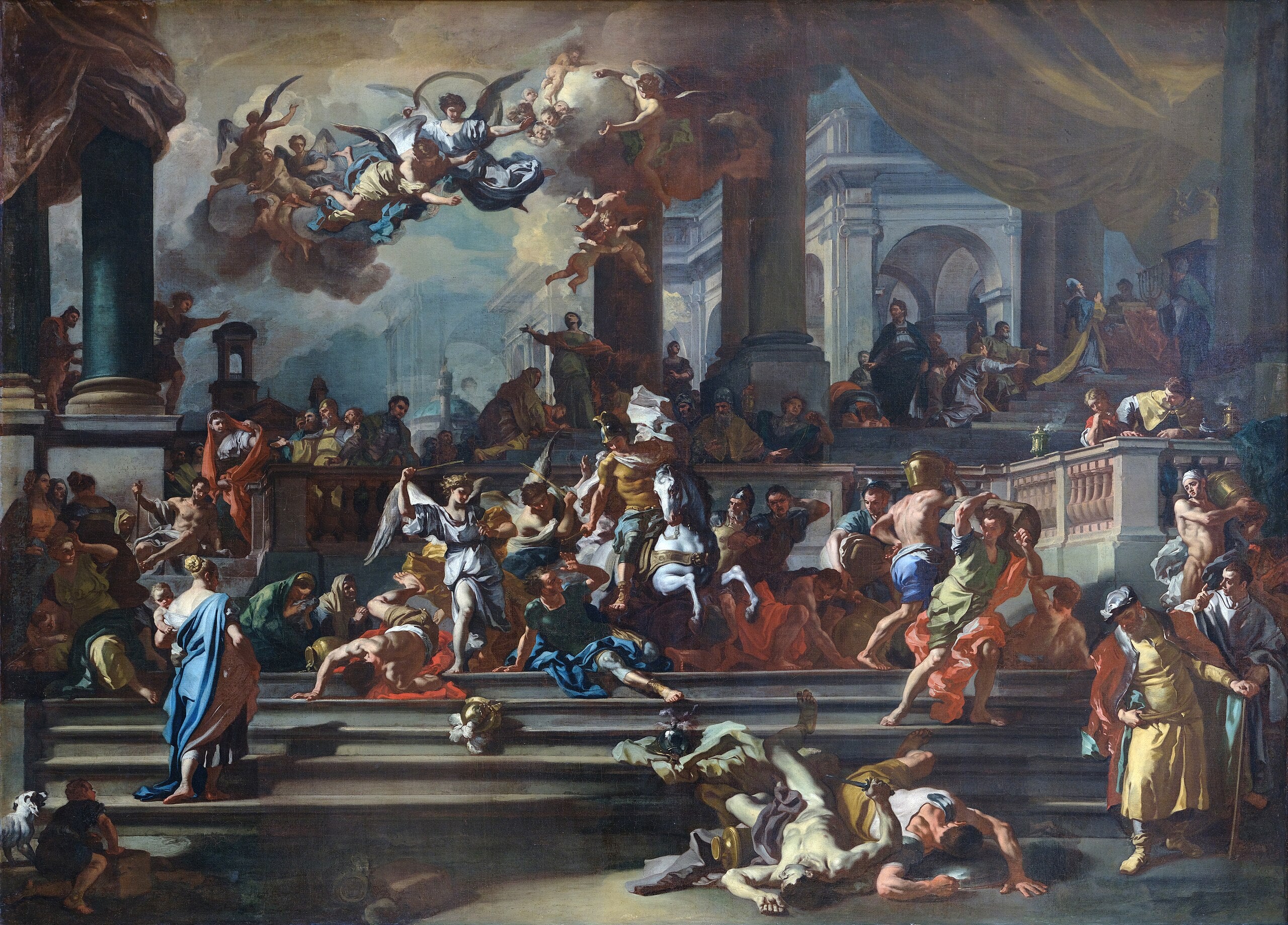 Héliodore chassé du Temple - Francesco Solimena - Alpha Reproduction