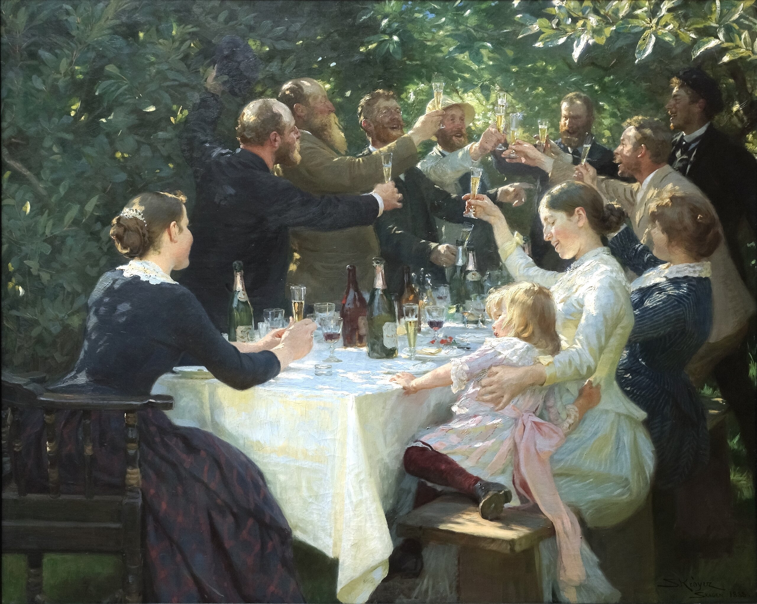 Hip, hip, hurra! - Peder Severin Krøyer