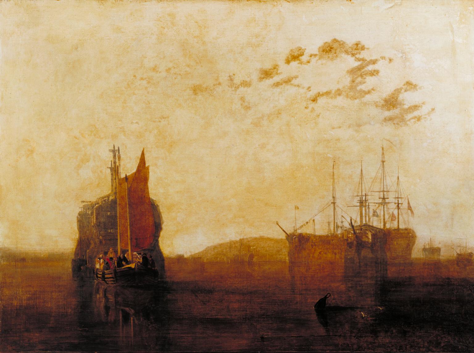Hulks i Tamar - J. M. W. Turner