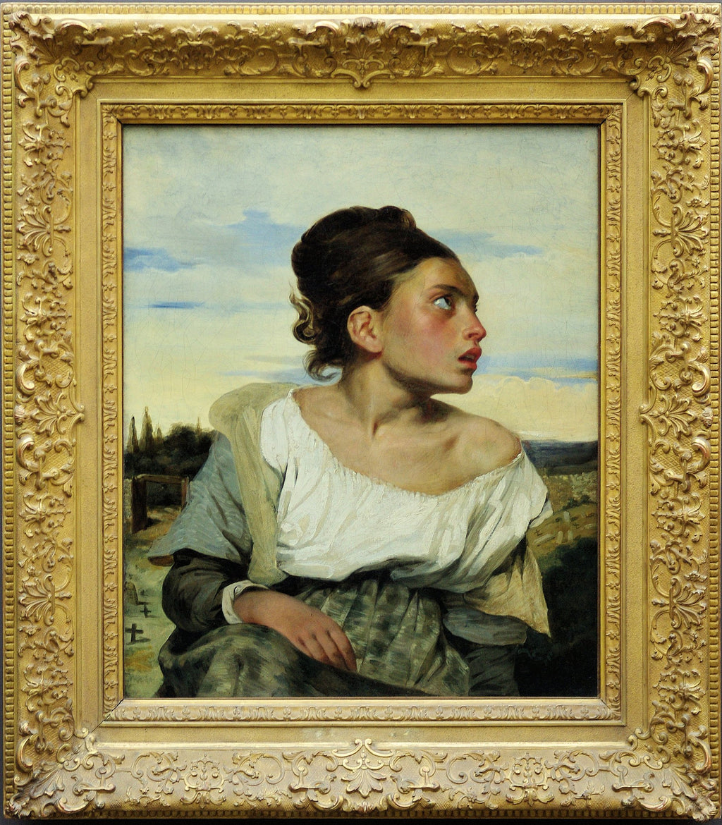 Ung Forældreløs på Kirkegården - Eugène Delacroix