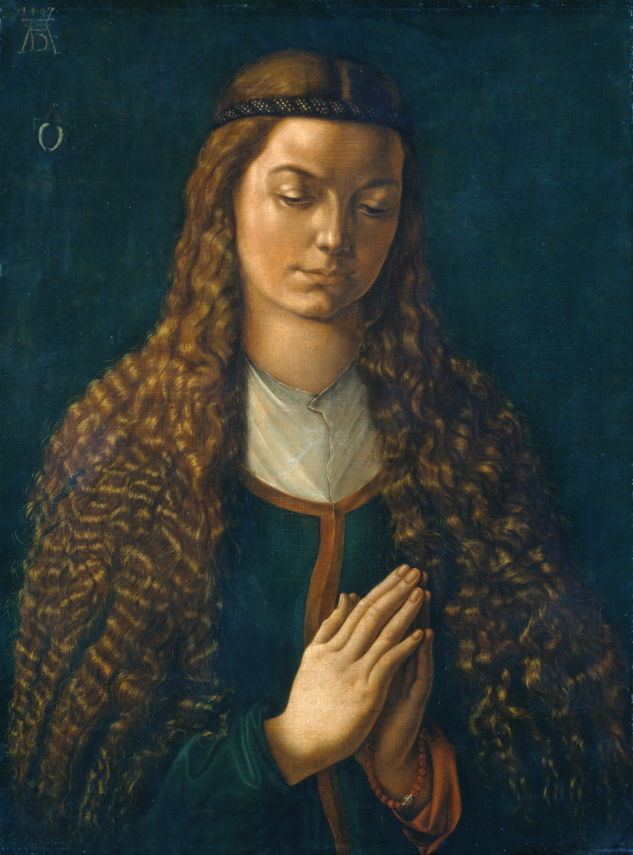 Ung kvinde, med svævende hår - Albrecht Dürer