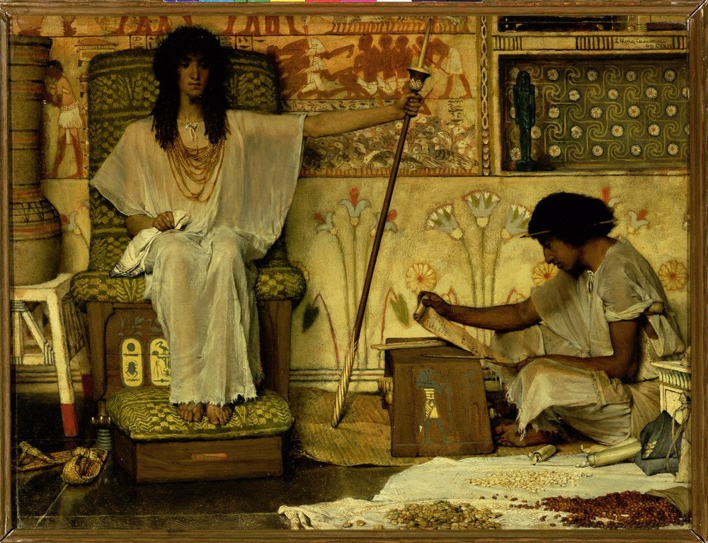 Joseph, surveillant des greniers du Pharaon - Lawrence Alma-Tadema