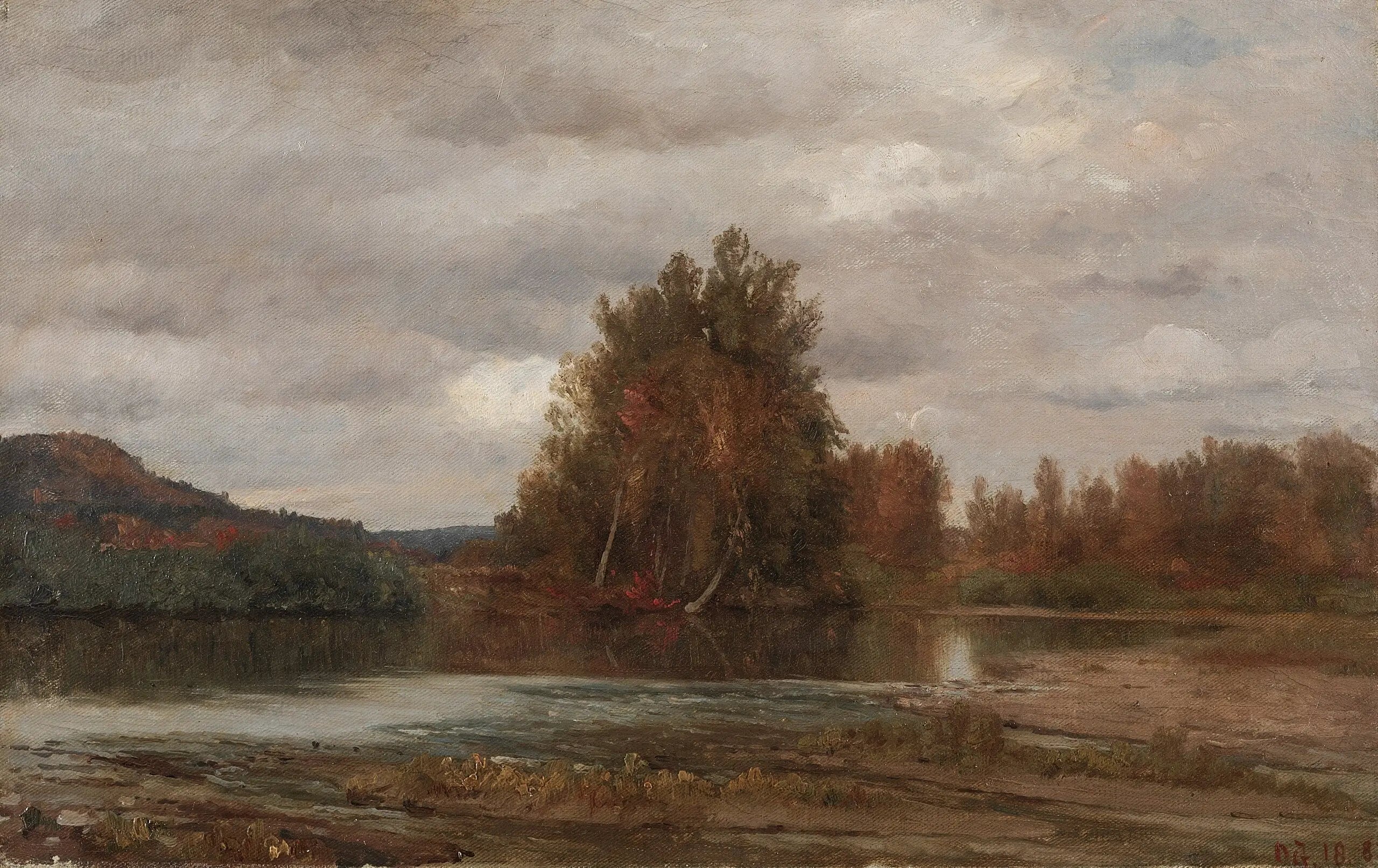 Journée grise sur l’Esopus - Jasper Francis Cropsey - Alpha Reproduction