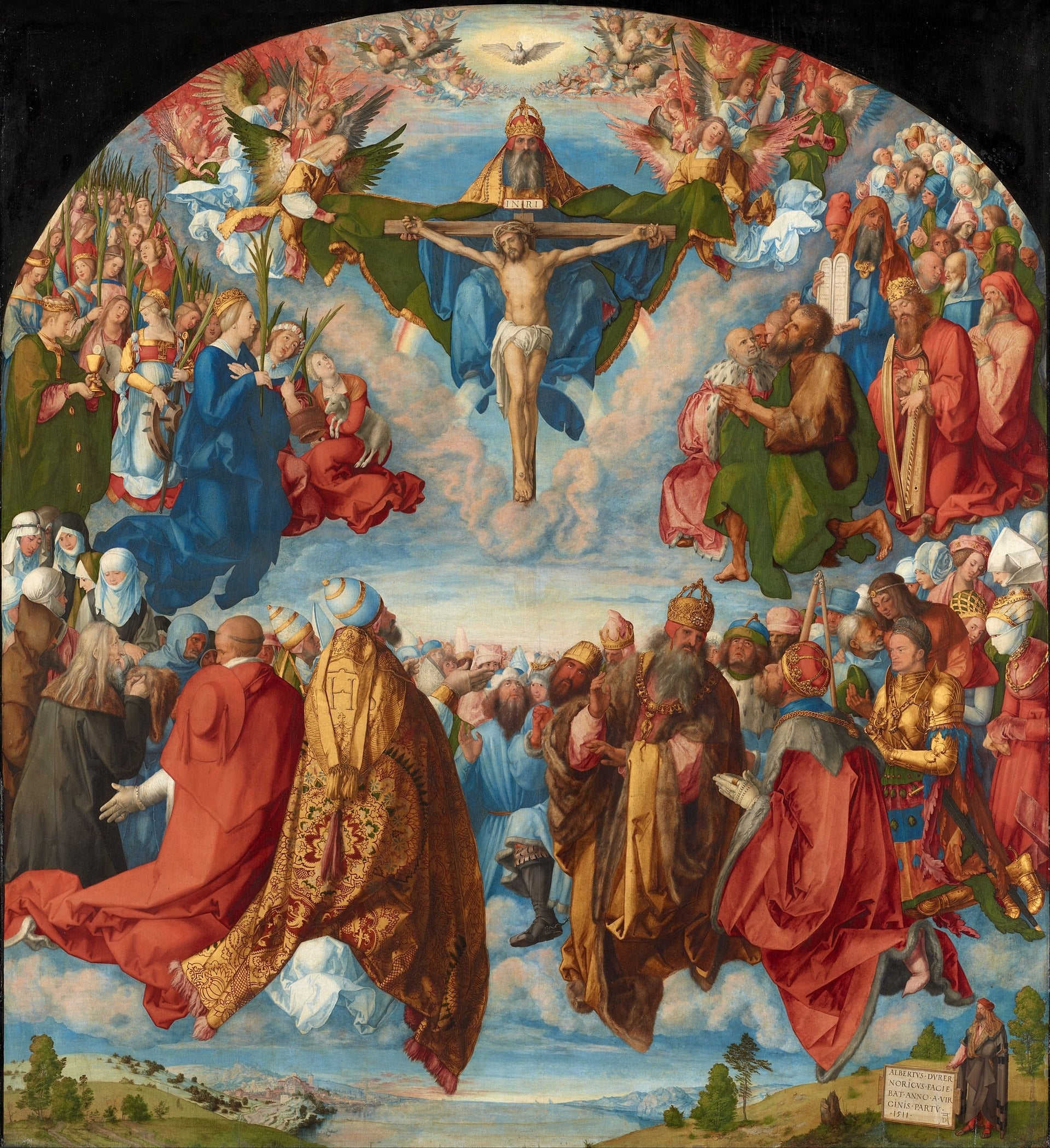 Den hellige treenigheds tilbedelse - Albrecht Dürer
