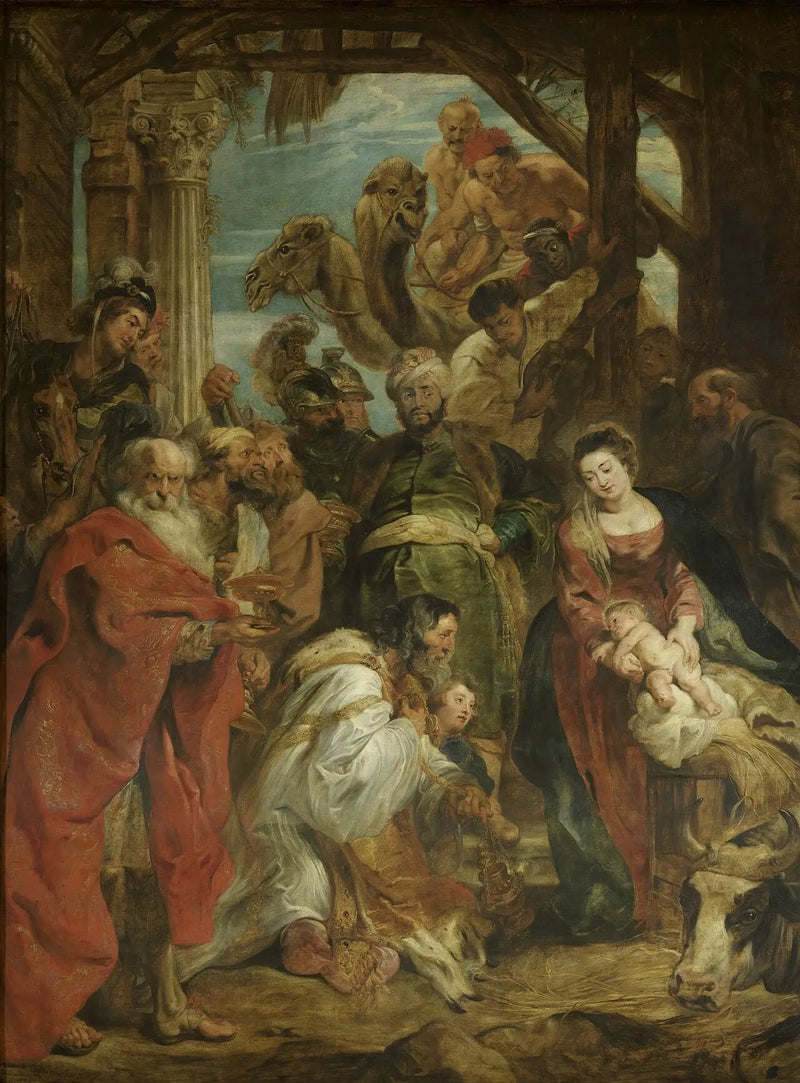 De vise mænds tilbedelse - Peter Paul Rubens