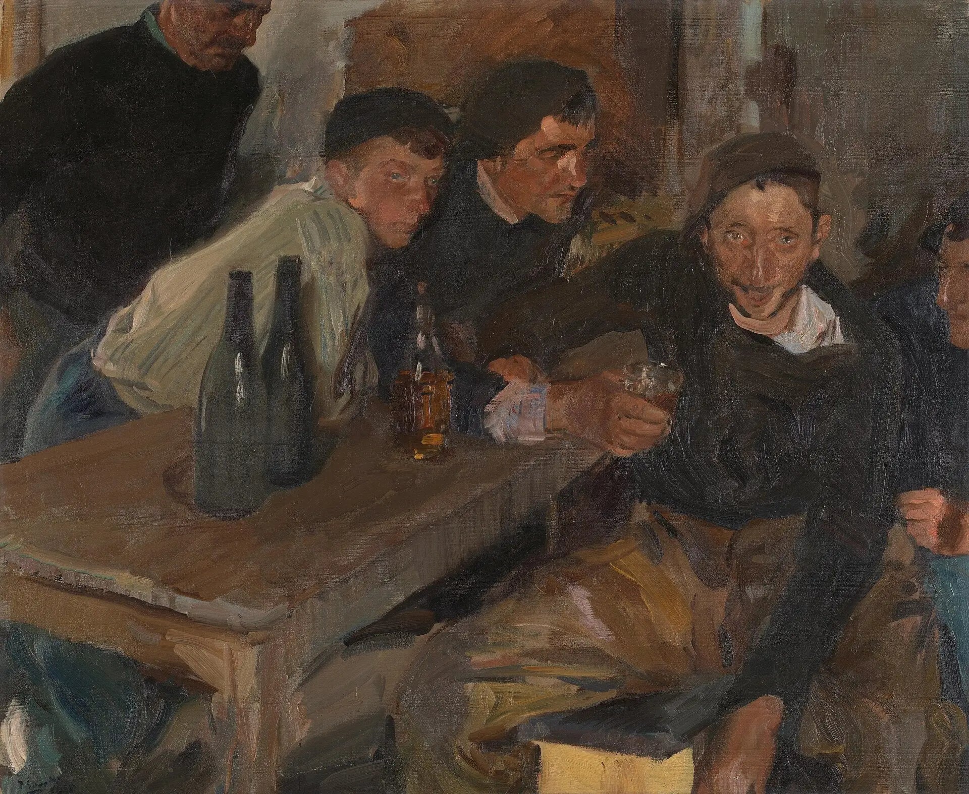 Reproduction du tableau « L'Ivrogne, Zarauz - Joaquín Sorolla » par Alpha Reproduction en peinture à l’huile