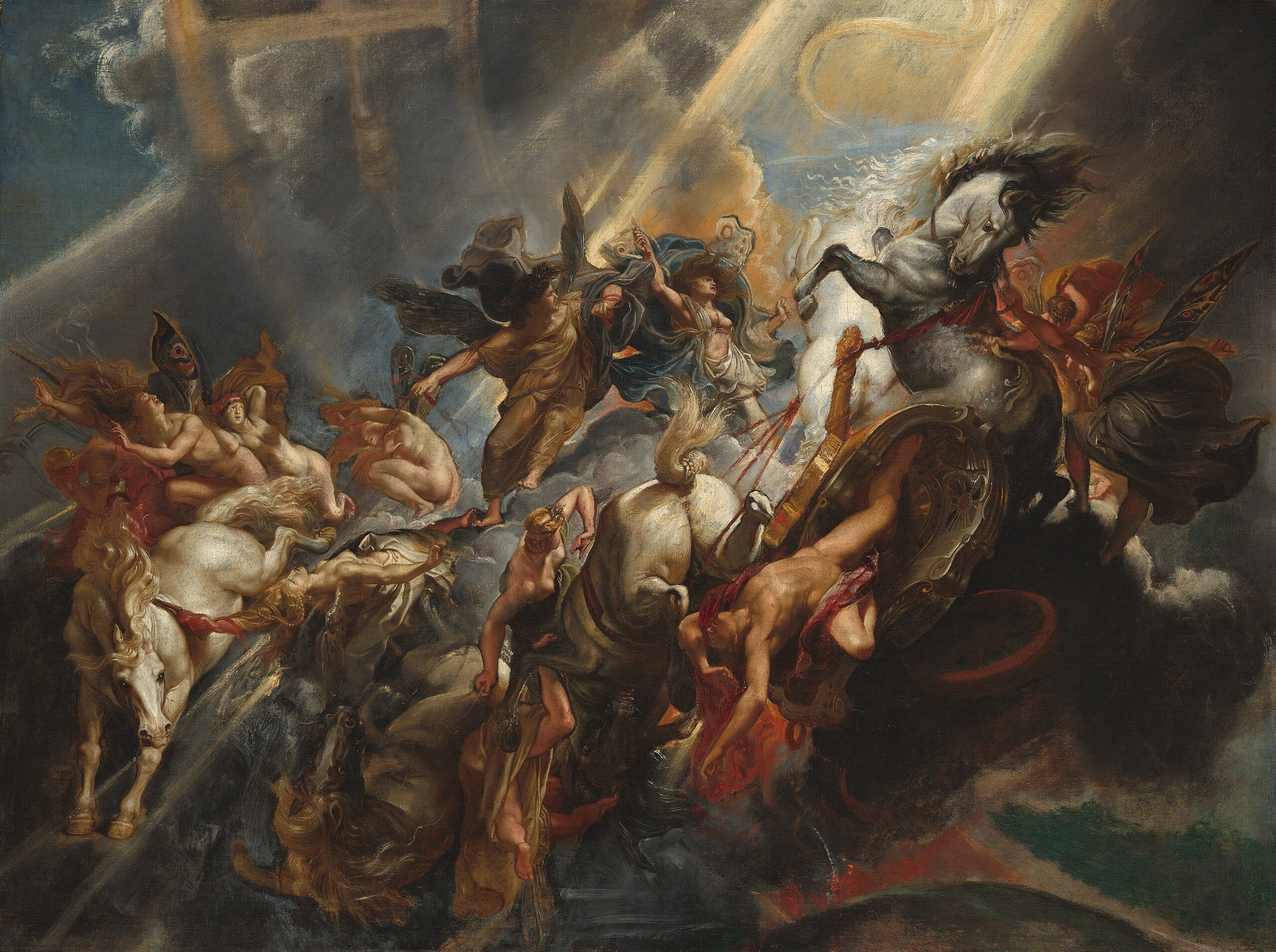 Faldet af Phaéton - Peter Paul Rubens