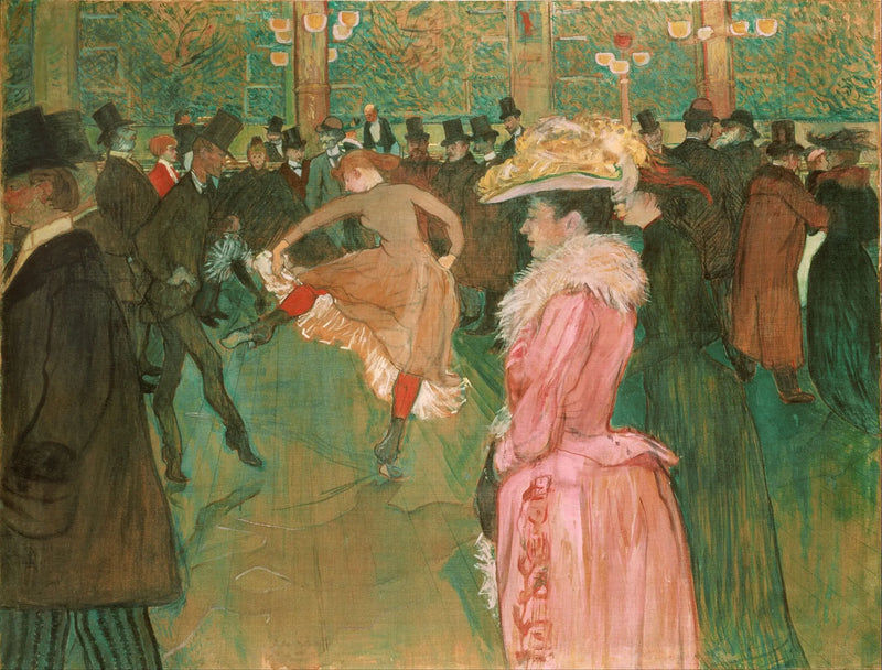 Dansen ved Moulin-Rouge - Henri de Toulouse-Lautrec