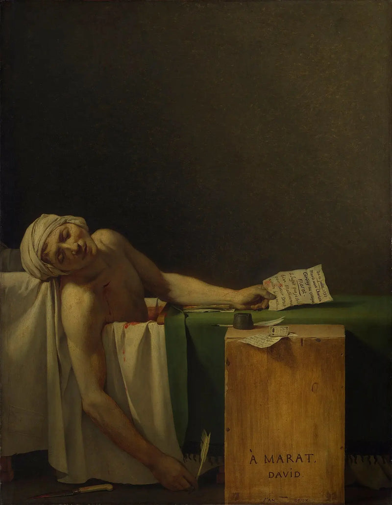 Marats Død - Jacques-Louis David