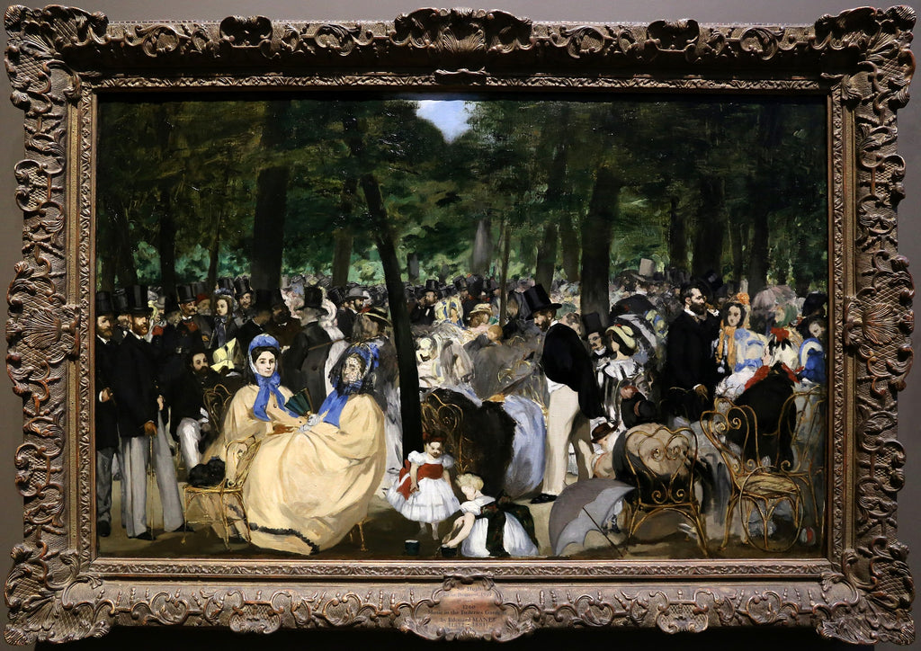 Musikken i Tuilerierne - Édouard Manet