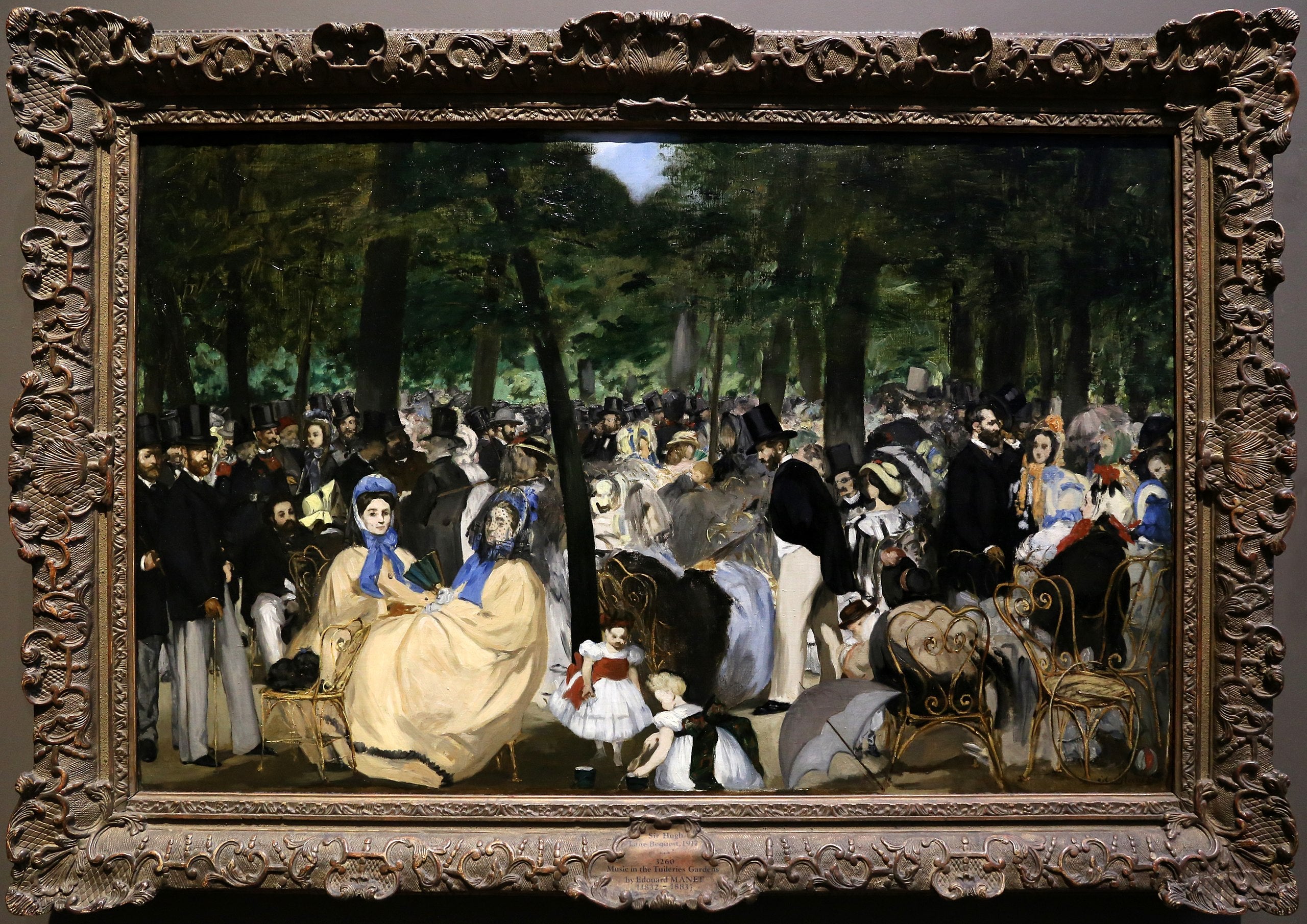 Musikken i Tuilerierne - Édouard Manet