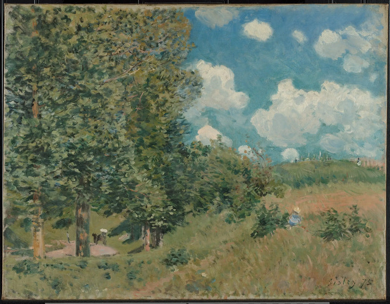 Vejen fra Versailles til Saint-Germain - Alfred Sisley