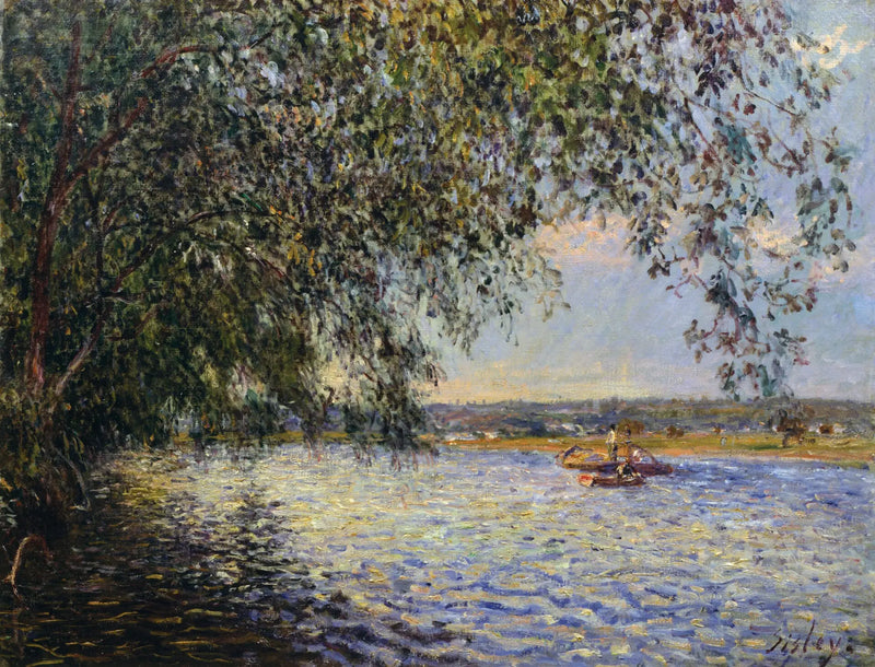 Seinen ved Saint Mammès - Alfred Sisley