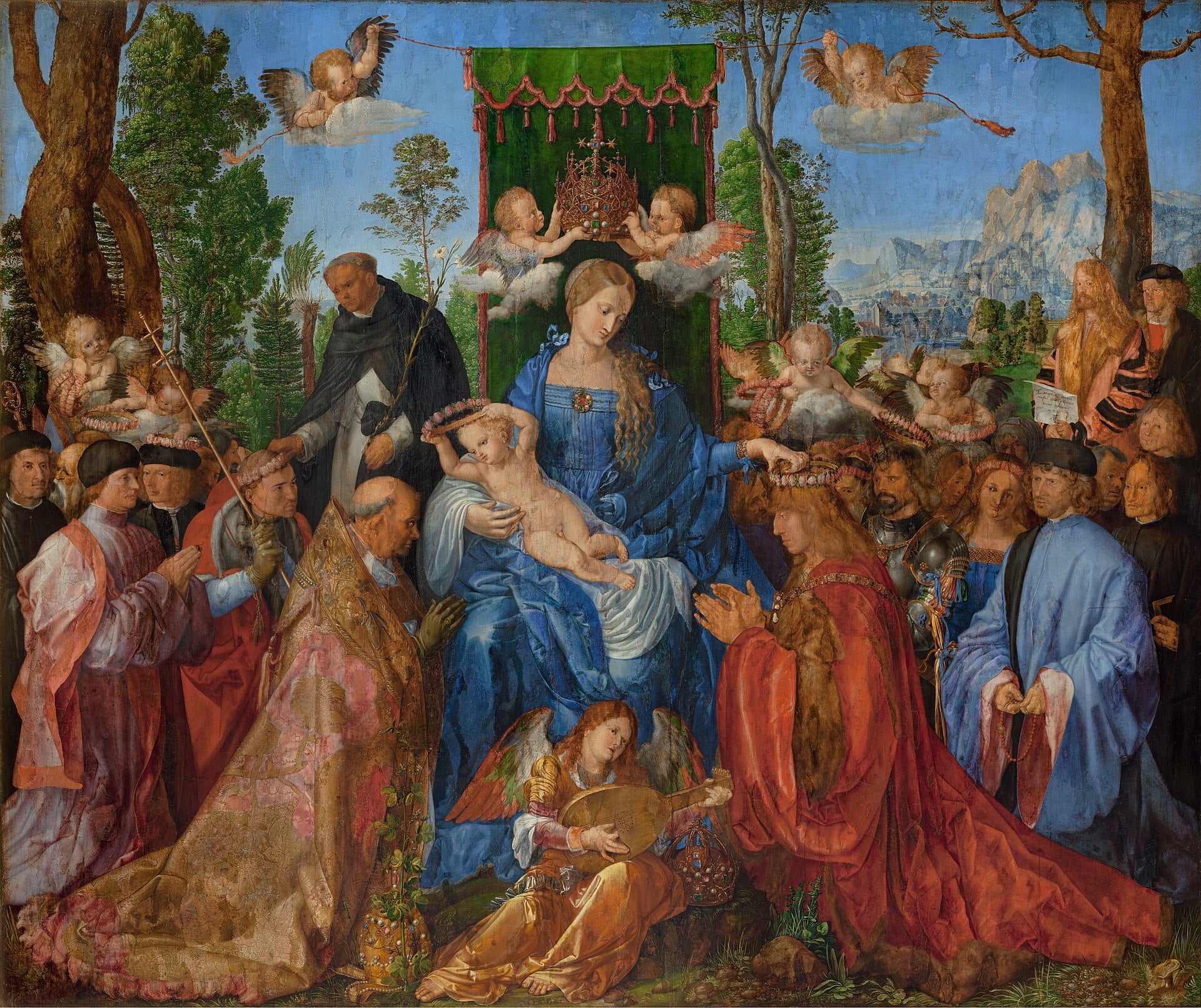 Jomfruen af rosenkransens fest - Albrecht Dürer