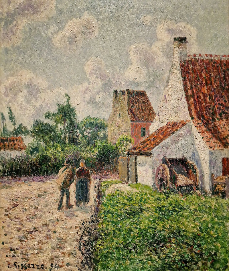 Det rosa hus i Knokke - Camille Pissarro