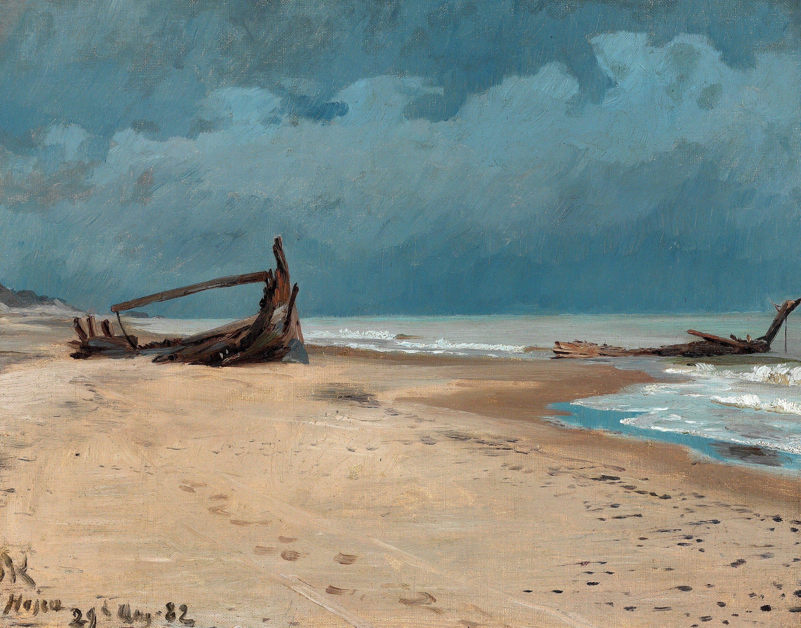 Højen Strand. - Peder Severin Krøyer