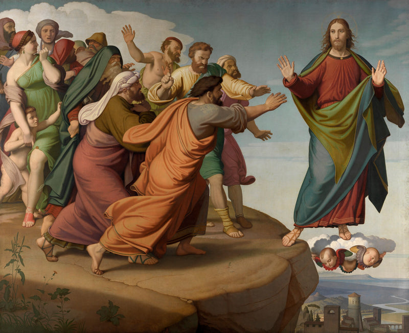 Kristus undgår farisæerne - Johann Friedrich Overbeck