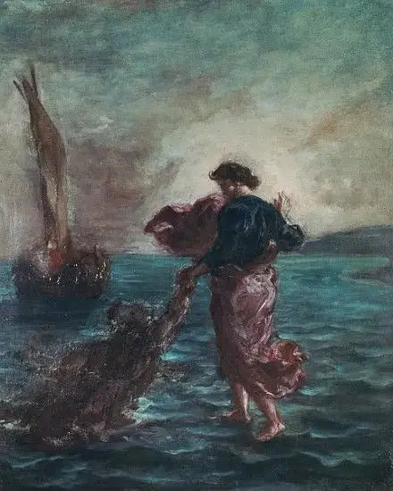 Kristus, der går på vandet - Eugène Delacroix