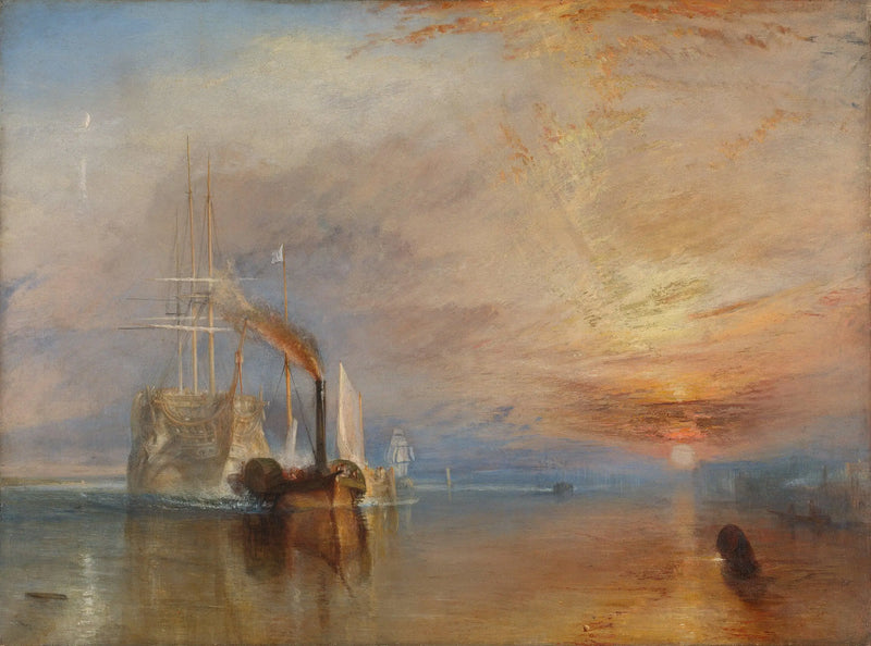 Den Sidste Rejse af Téméraire - J. M. W. Turner