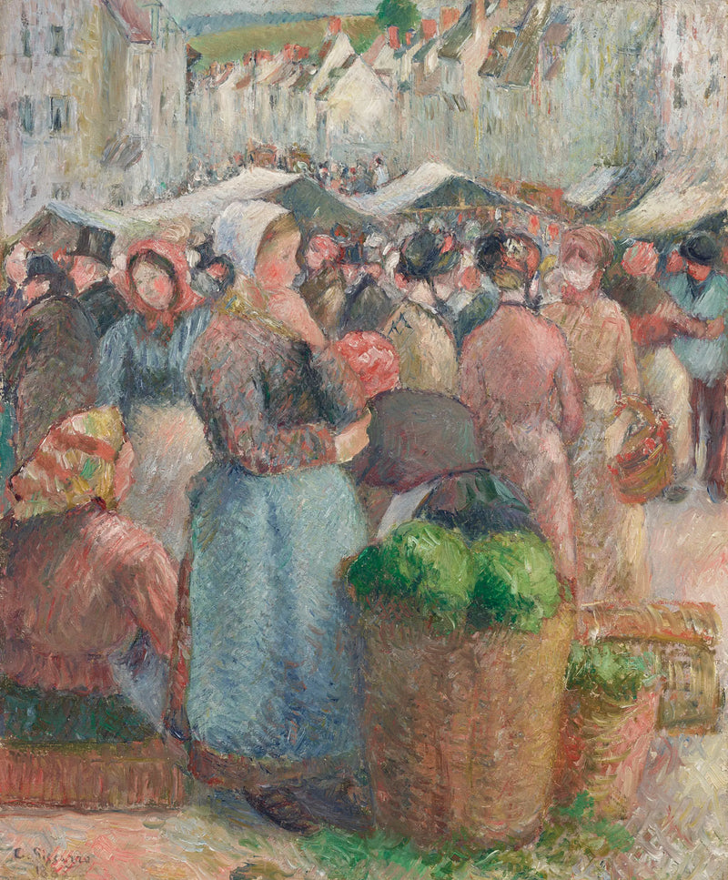 Markedet i Gisors - Camille Pissarro