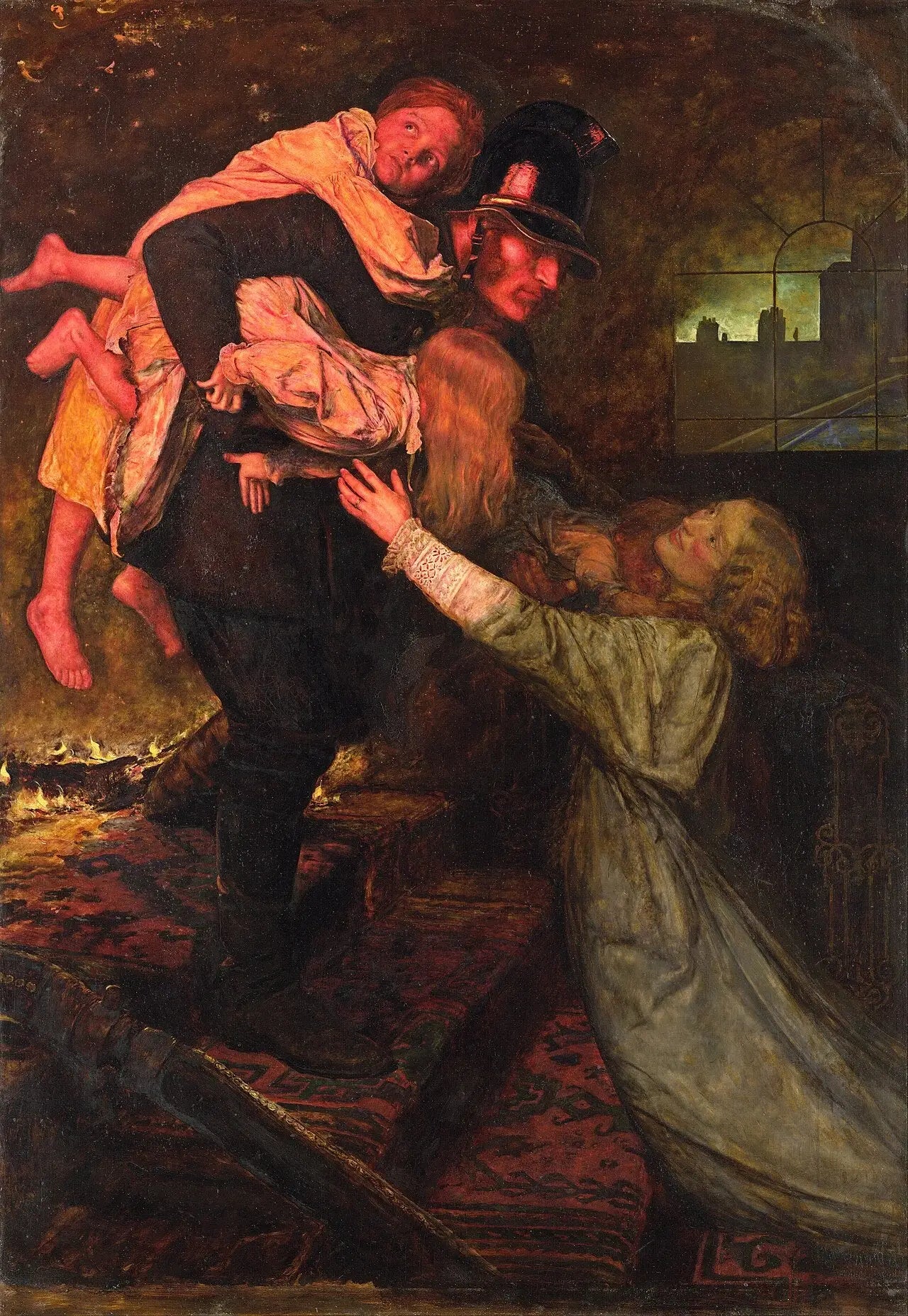Le Sauvetage - John Everett Millais - Alpha Reproduction